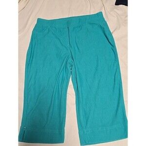 LINKS Women's Size Small Brown Casual Knit Shorts, Elastic Waist, Pull-On